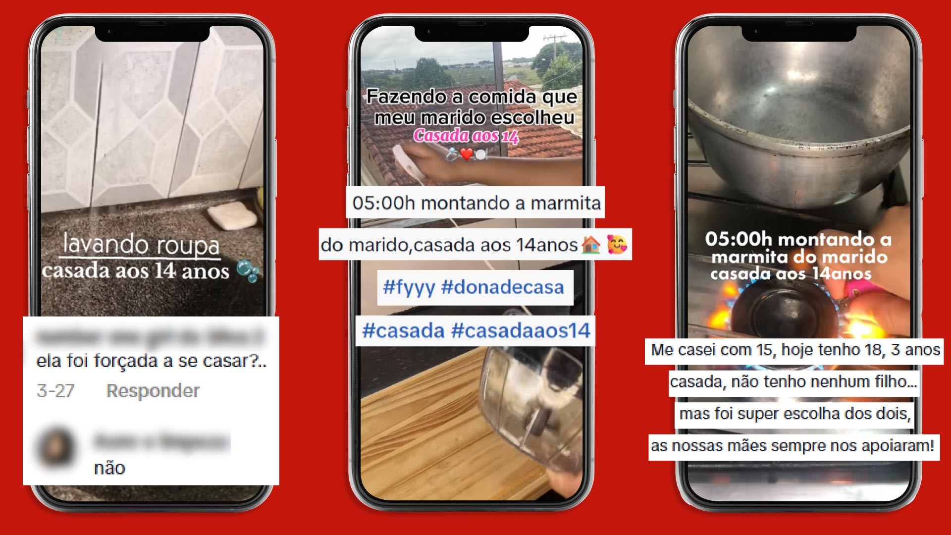 #casadaaos14: meninas expõem rotina de casadas no TikTok; ‘romantização do casamento infantil’, diz especialista